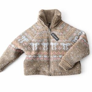 Blank NYC Tan Patterned Kids Sweater